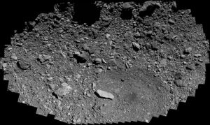 Gambar permukaan asteroid Bennu.