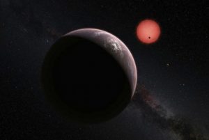 Astronom mendeteksi eksoplanet termuda.  ilustrasi